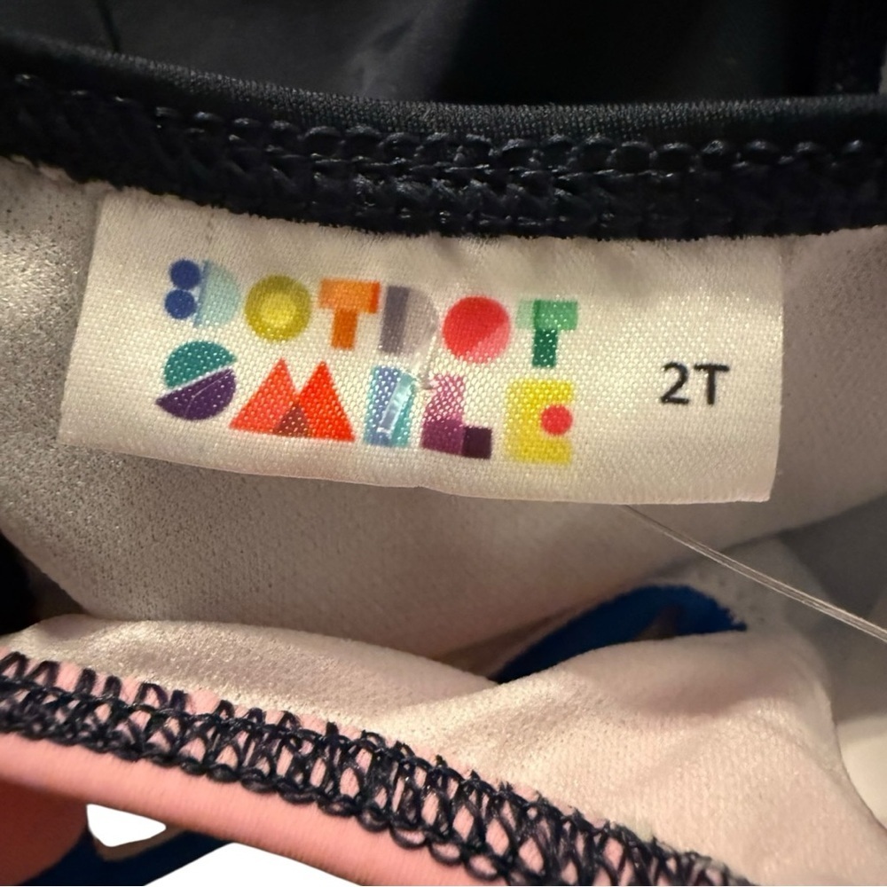 DotDotSmile Toddler Girl 2T Colorblock One-Piece Swimsuit NWT - Picture 4 of 4